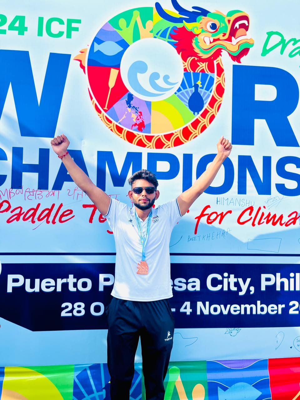 Players won bronze medals in sailing