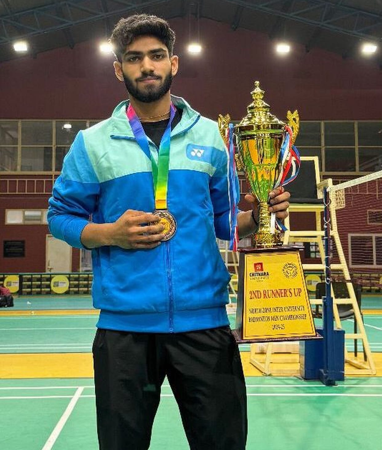 ishan won bronge in badminton