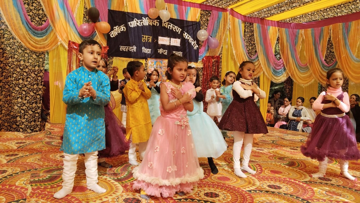 Ceremony at Saraswati Vidya Mandir Dalash, meritorious students honored, Dalash, Kullu