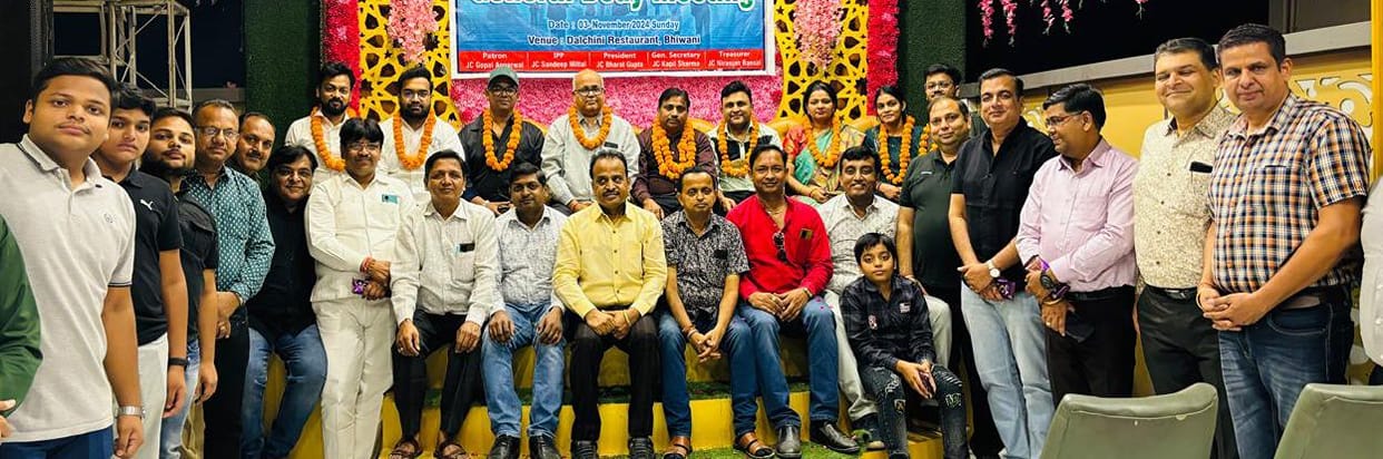 Sandeep became the head of JCI Bhiwani Star