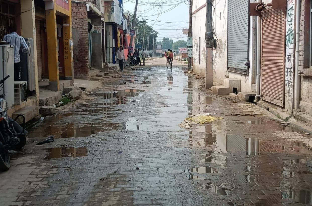 Sanitation system derailed in the village