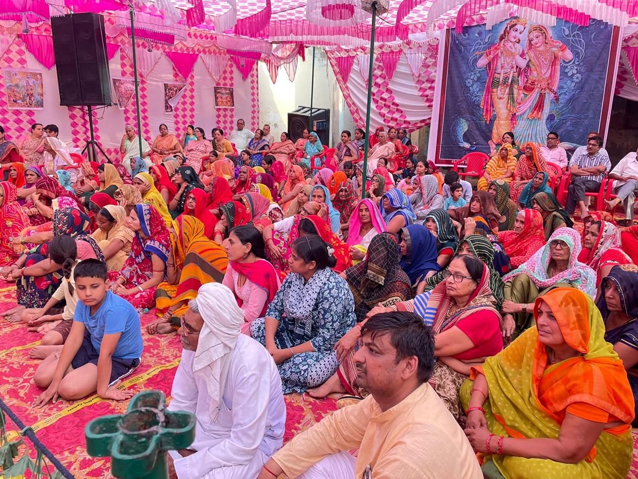 Story of the birth of King Parikshit narrated on the second day of Shrimad Bhagwat Katha