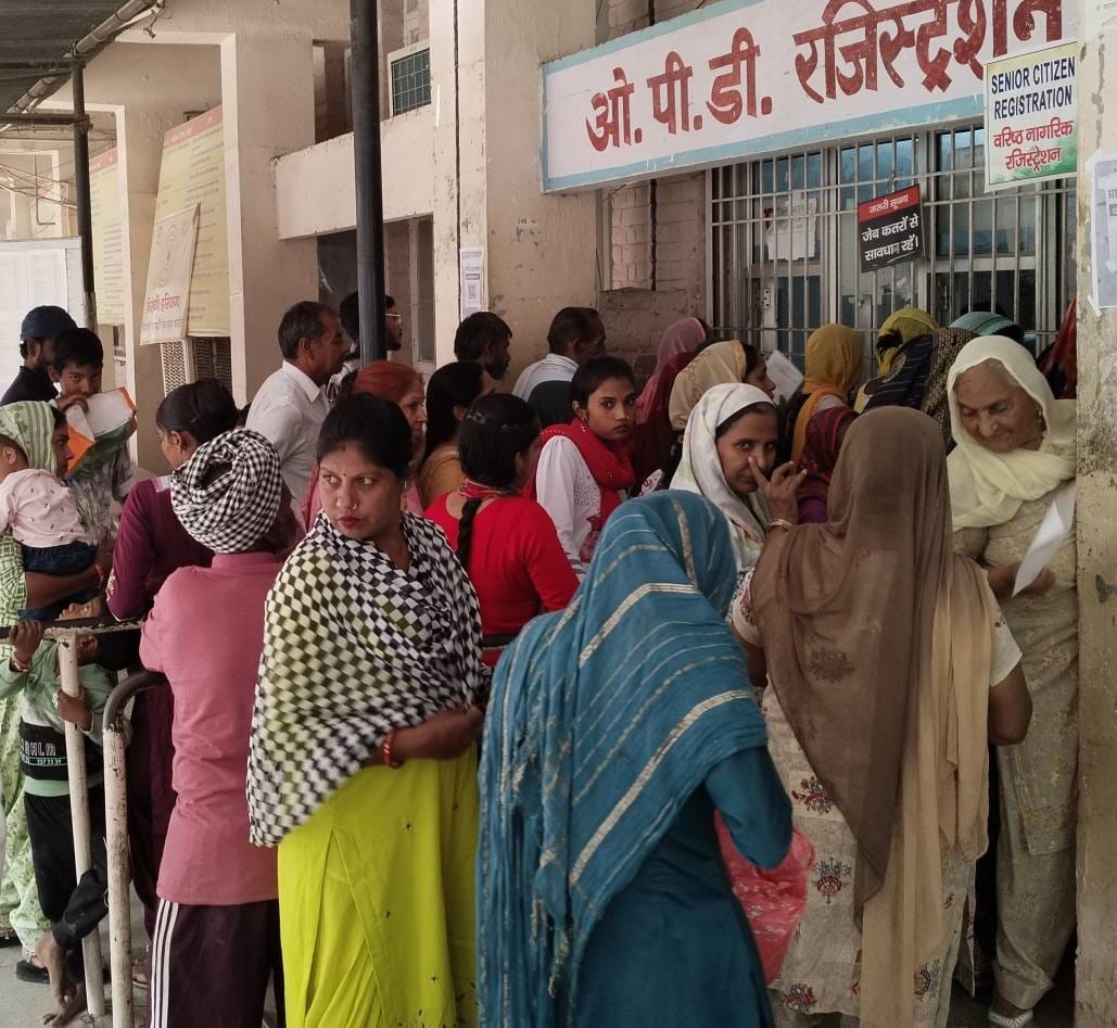 When OPD opened after four days, there was a crowd