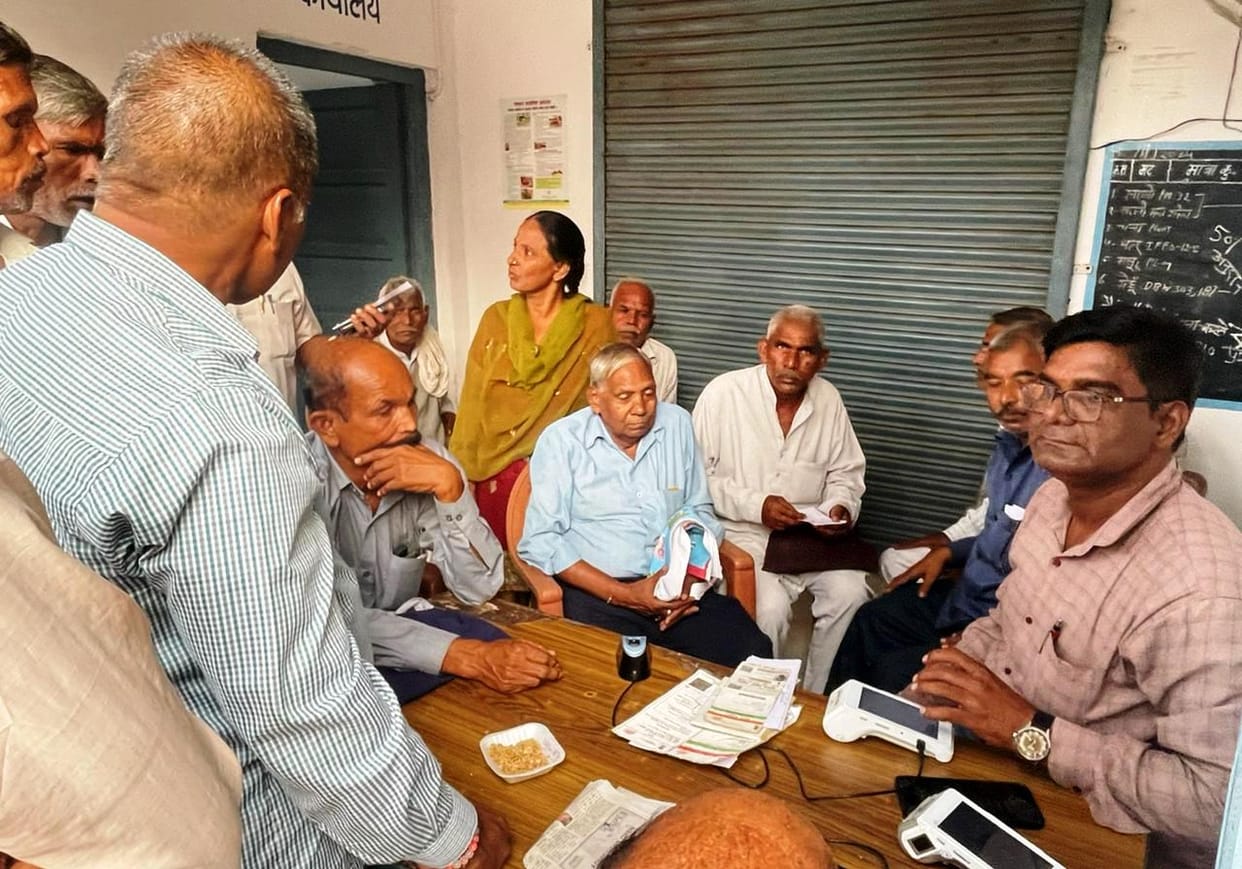 Farmers create ruckus at government seed store...