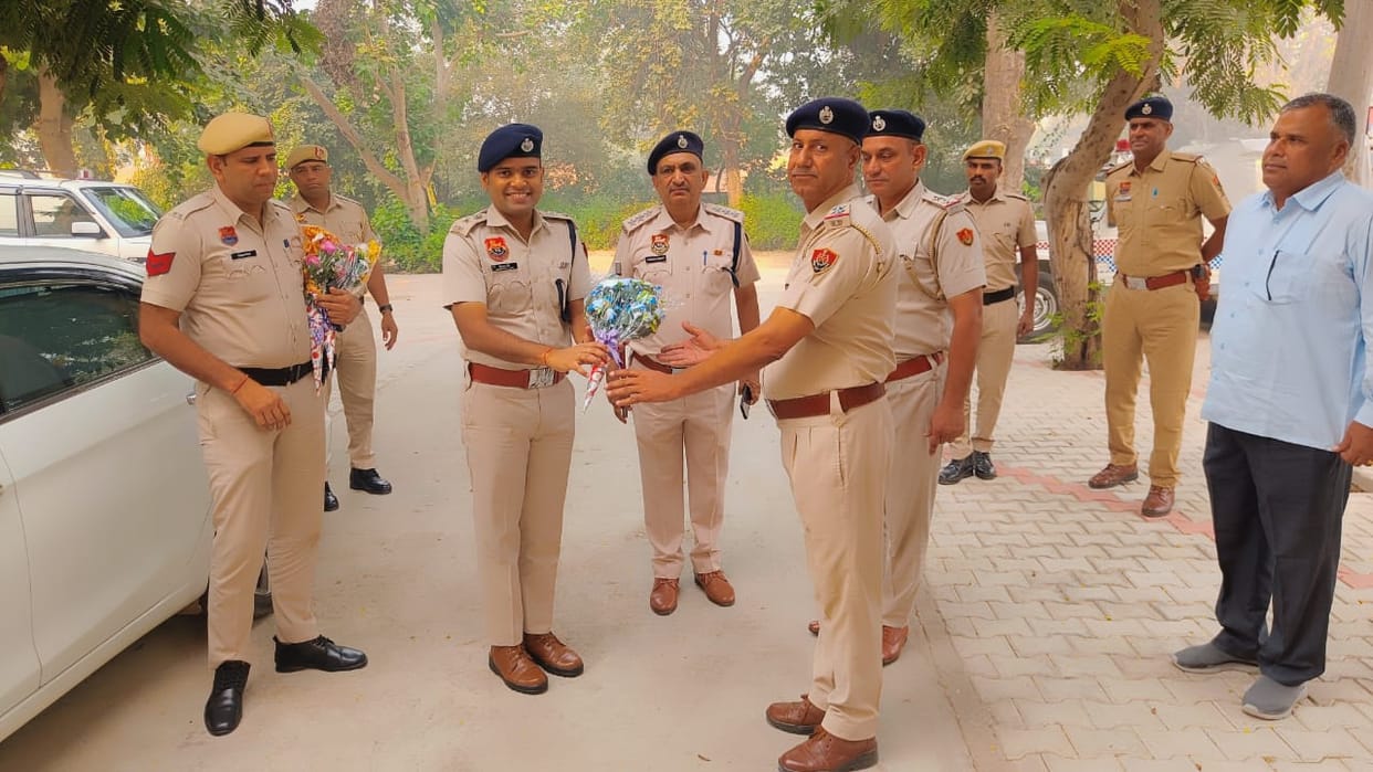 Dabwali's newly appointed SP Sidhant Jain took charge