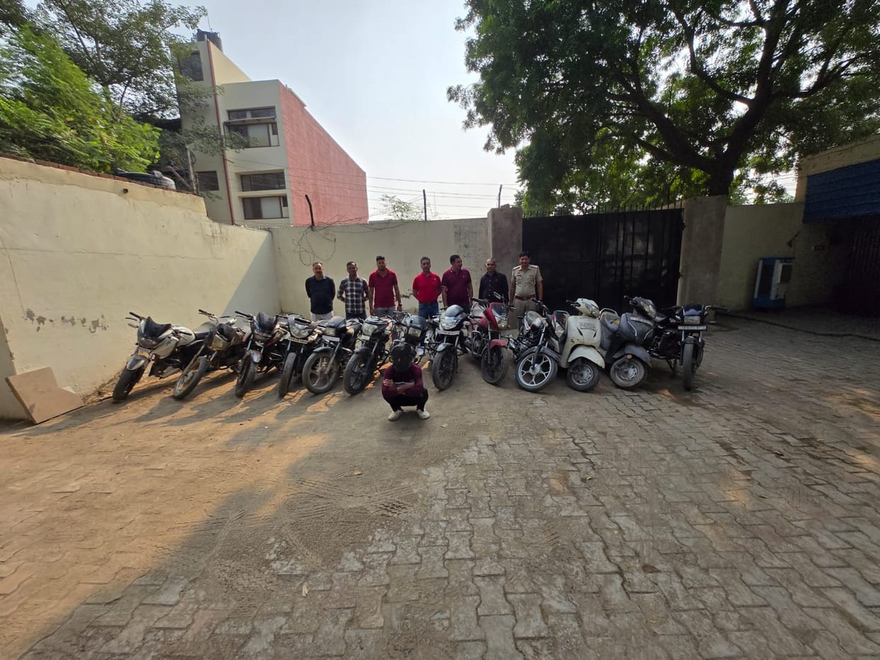 Accused arrested in bike theft case, 13 motorcycles recovered