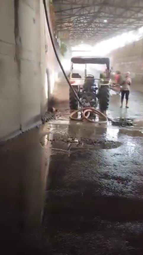 Water is being removed from the underpass, still it is not decreasing, the problem remains the same
