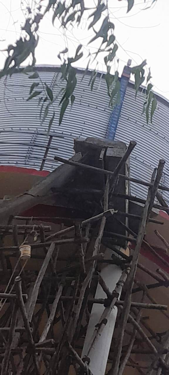The stairs of the water tank being built worth Rs 2.5 crore collapsed, investigation started