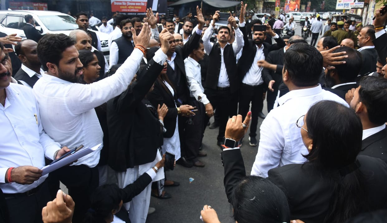 Advocates will work wearing black bands from today