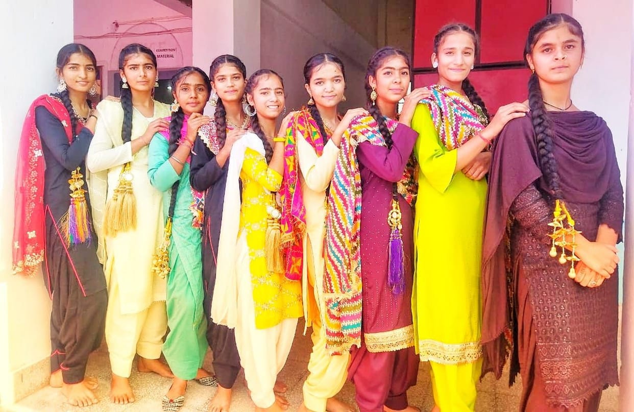 Punjabi folk dance added to the annual function of Raipur Maidan School
