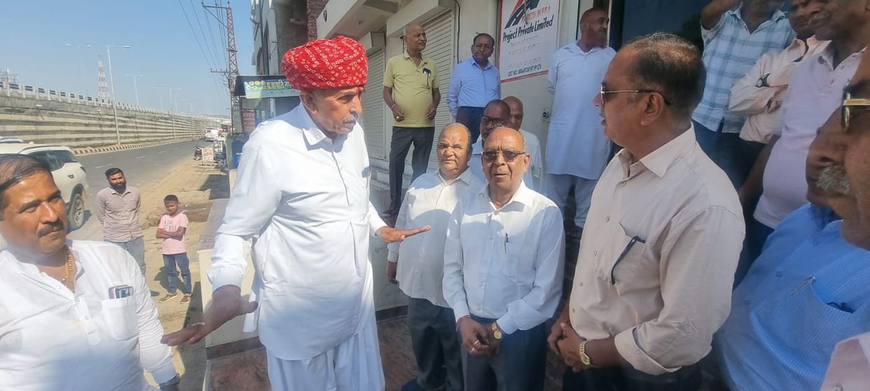 MP Lumbaram Choudhary in Abu Road monthly market organized on is threatening peace in city