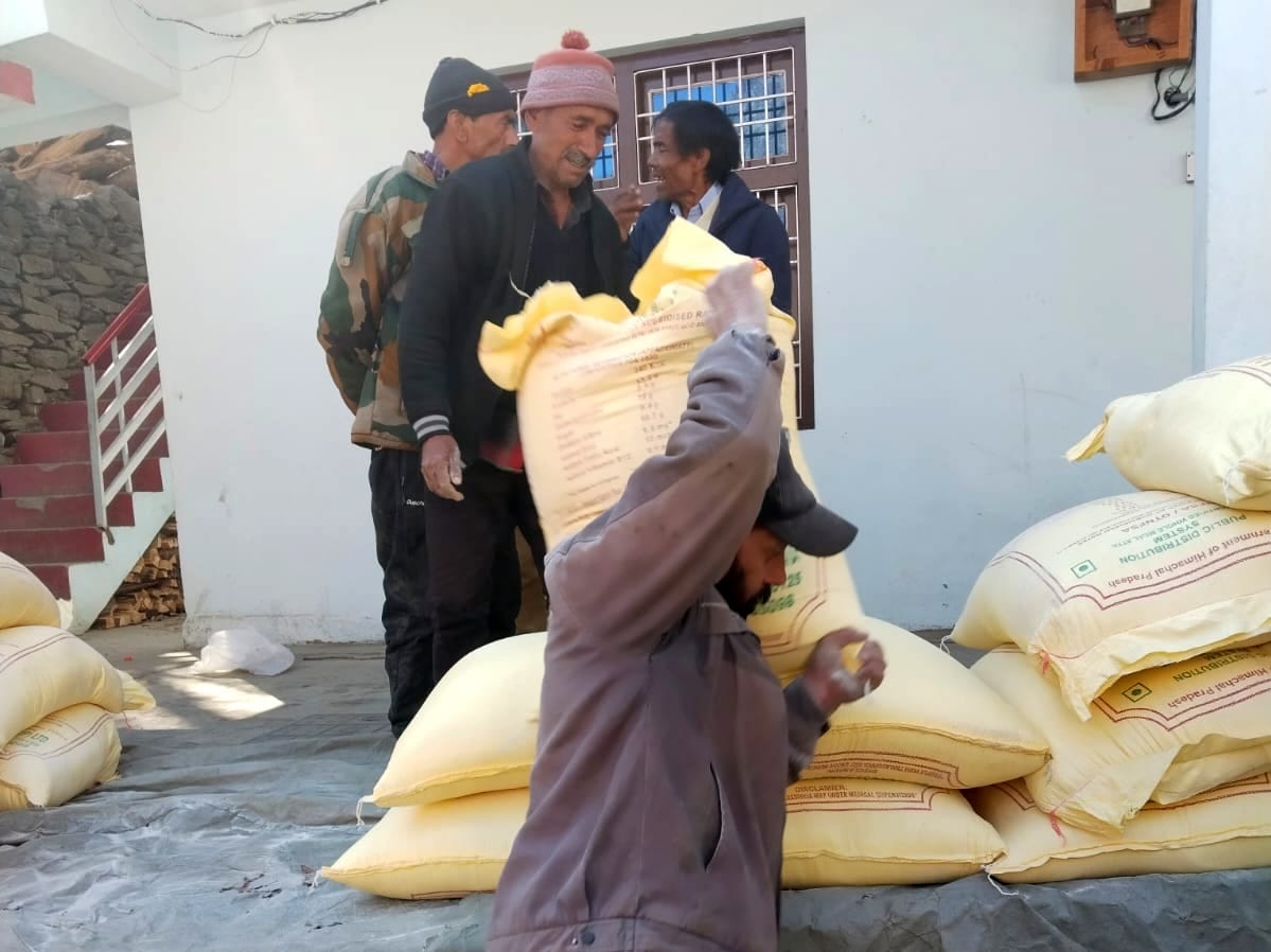 Ration allocation started in Salgran Panchayat