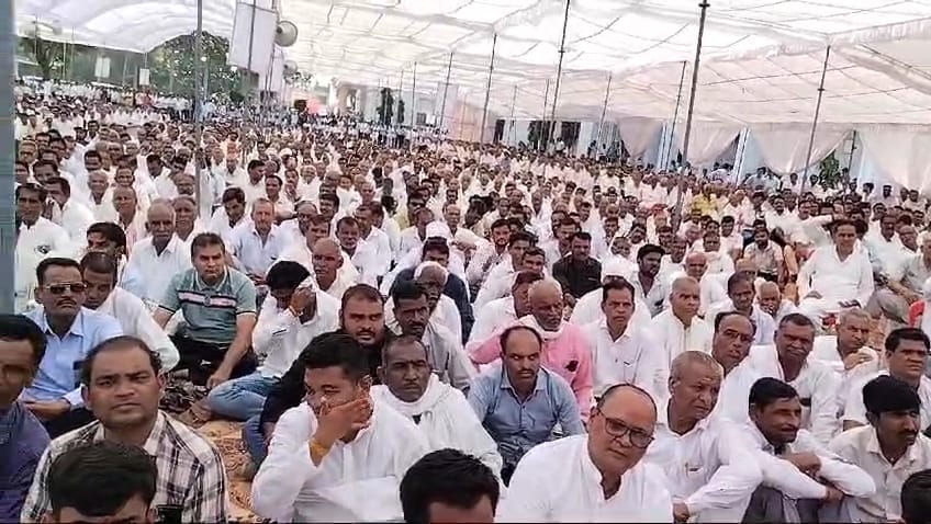Khargone: The statue of Nimar Ratan Tarachand Patel was unveiled, many big leaders iarrived