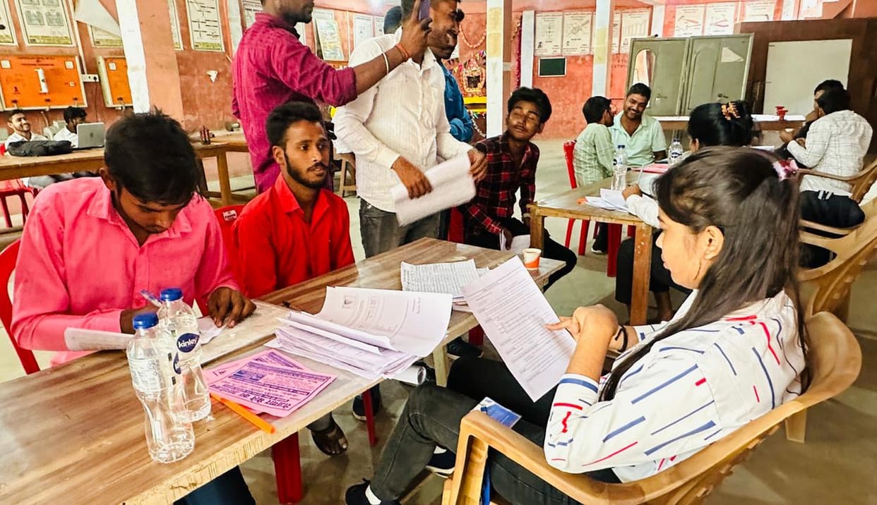 Youth disappointed with the condition of training in other district before job