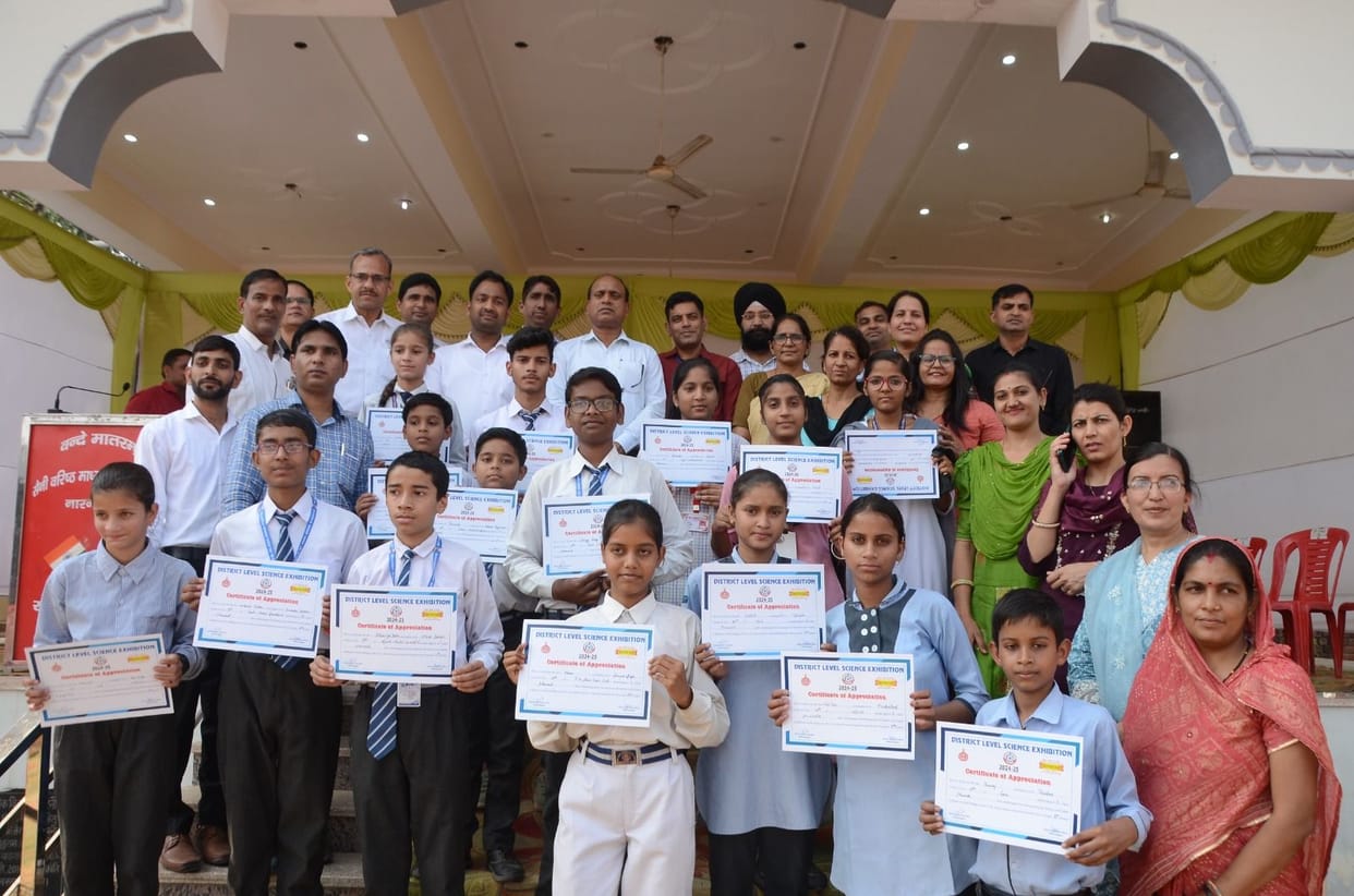 Students showed their talent by making models in science exhibition