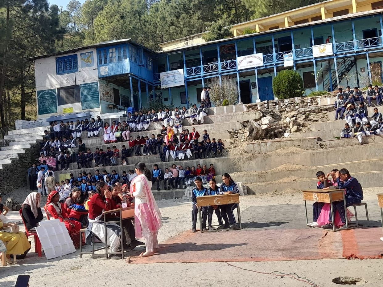 Children's fair at Kungash School, Ani, Kullu