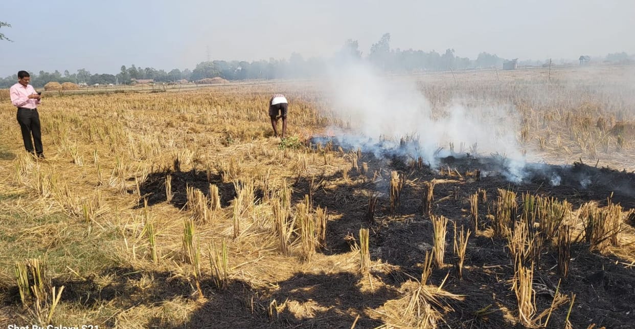 Two more farmers fined for burning stubble