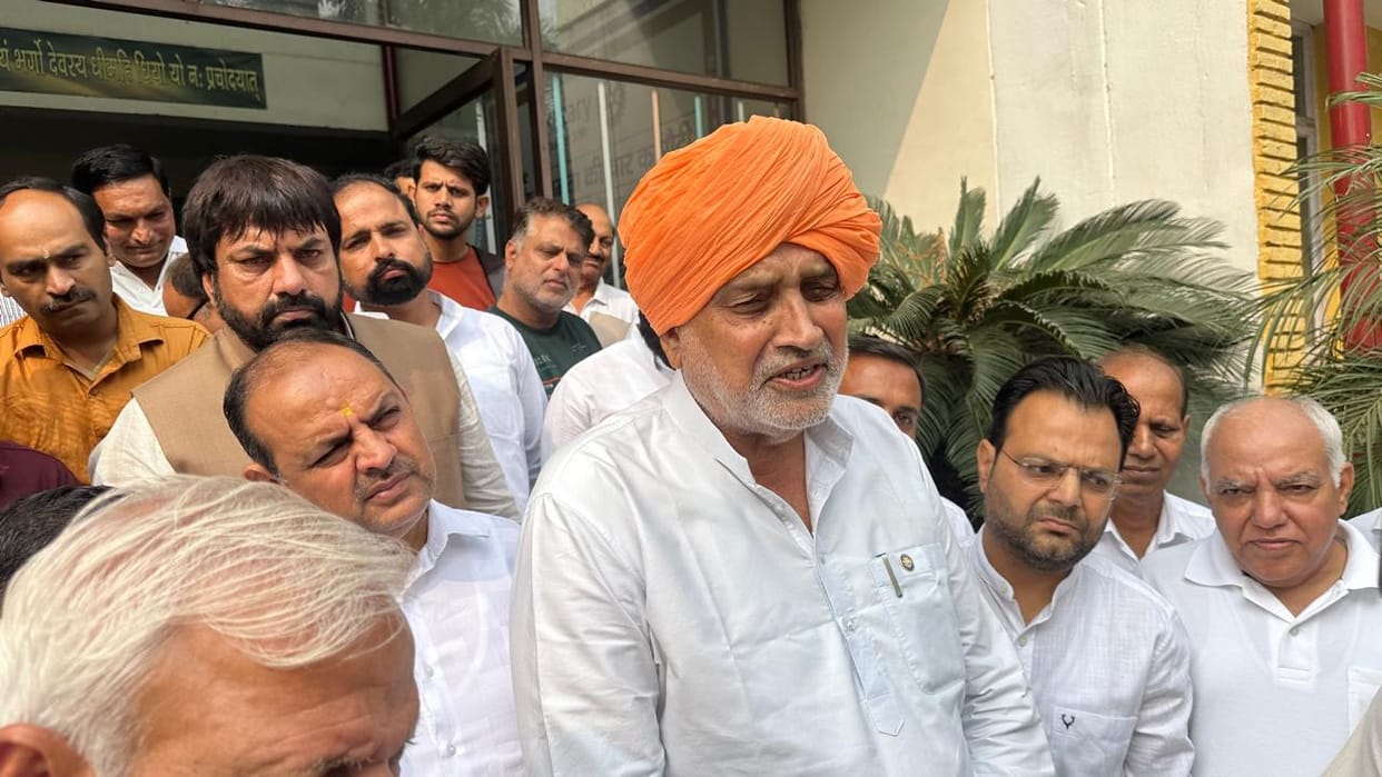 Agriculture Minister appeared evasive on statement of the Safidon MLA, saying he is a senior MLA of the party