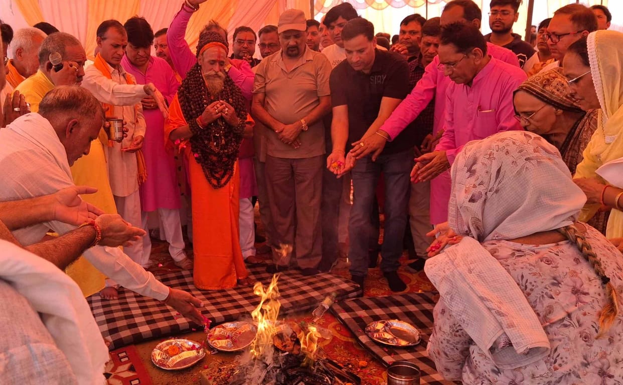 Bhoomi pujan performed for the construction of Salasar and Mehandipur Balaji temples.