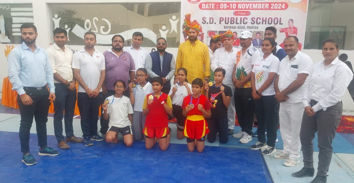 Rohtak players dominated in Wushu