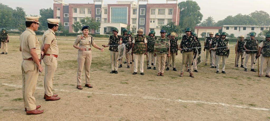 Mock drill...practice conducted to deal with riots