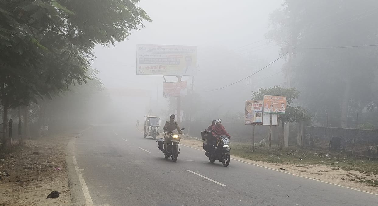 Weather of UP: Mercury started falling in the state with westerly winds, dense fog seen in the morning in man