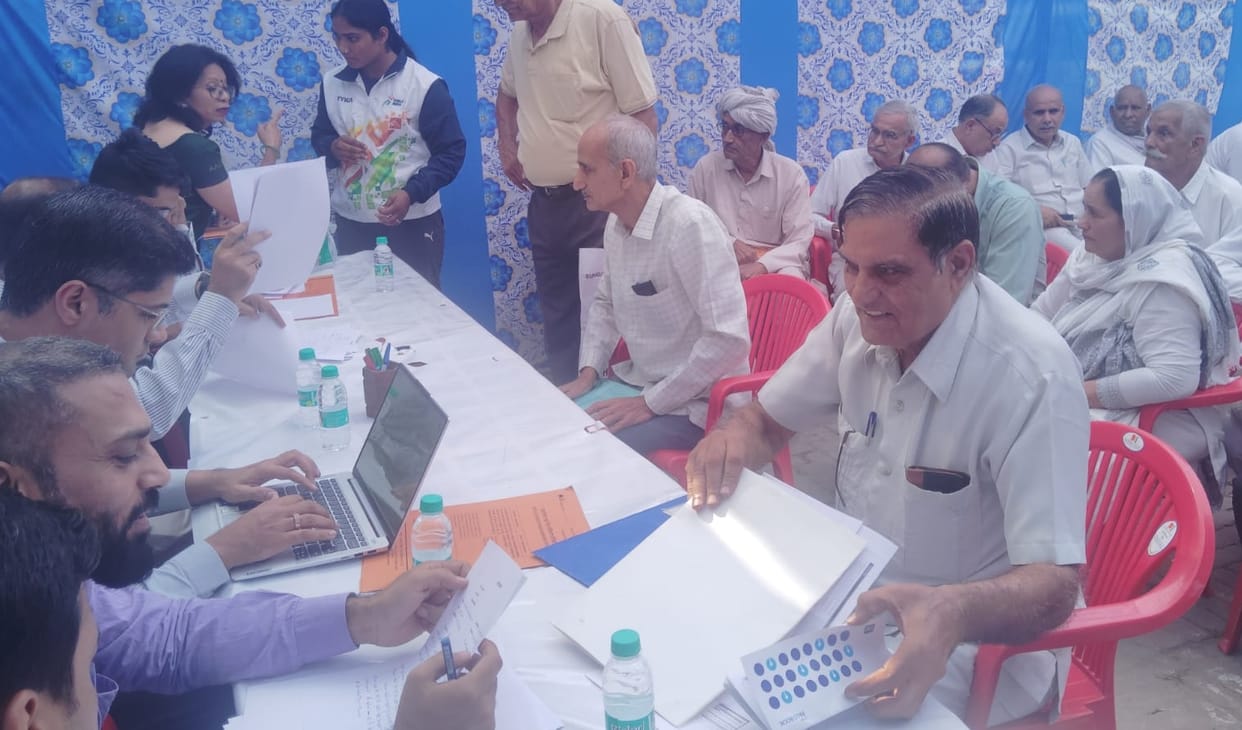 Camp organized for pension and touch related problems of ex-servicemen
