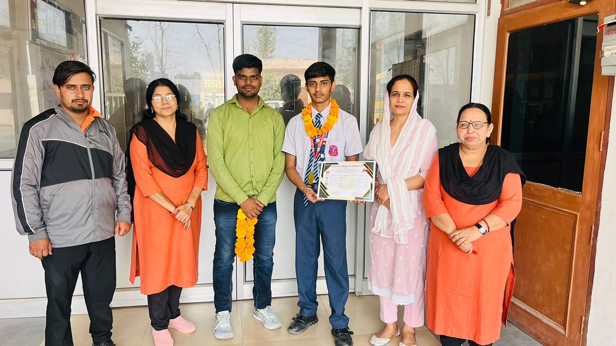 Sainik School won gold in Haryana State Wado Karate Competition