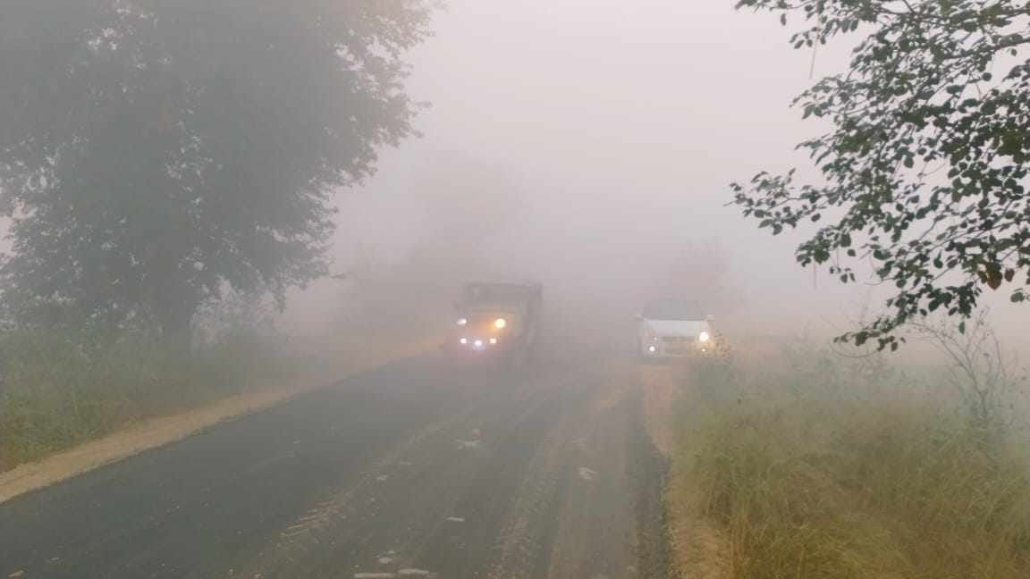 Fog took away the father from two children on the very first day