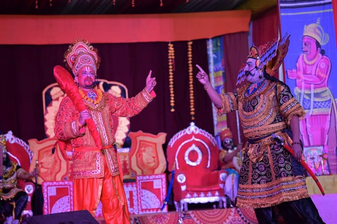 Angad and Ravana dialogue staged
