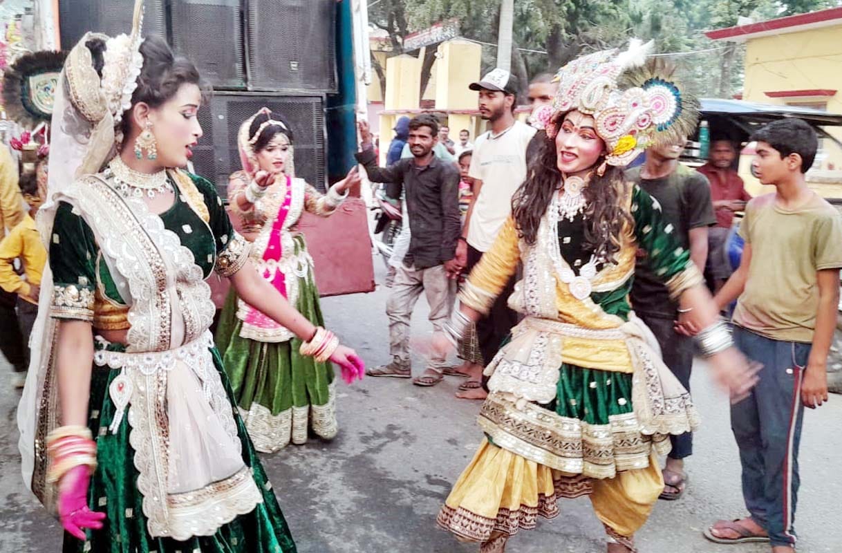Nishan Yatra taken out with tableaus in Khutar