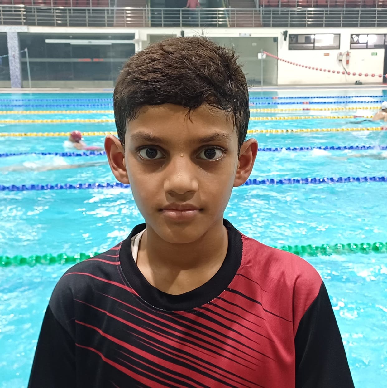 I was afraid of water, but I gathered courage and became a swimmer