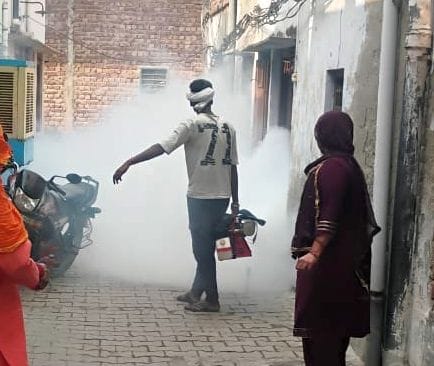 78 dengue patients found, till now fogging has been done only in 20 wards