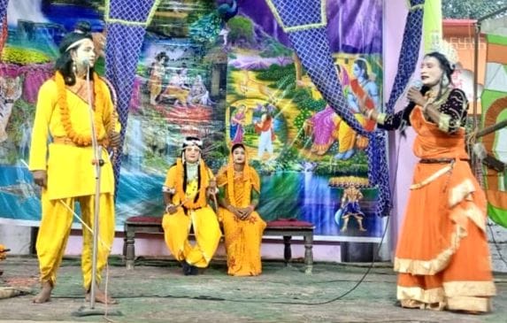 The drama of Sita's abduction was staged