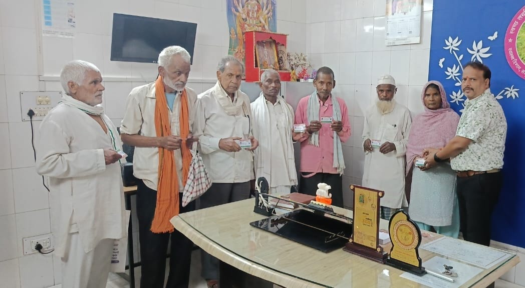 Golden cards distributed to elderly people above 70 years of age
