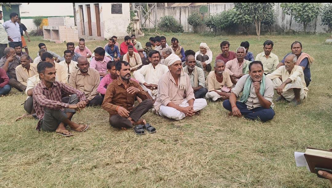 The team that went to consolidate Thiriya village returned after protest