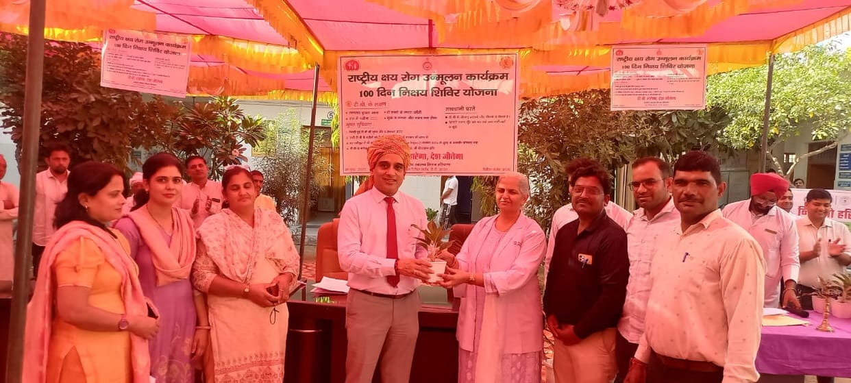 Dr. Brahmadeep inaugurated the 100-day Nikshay Camp.