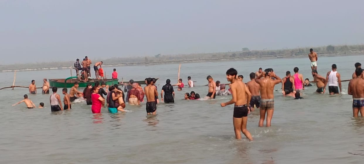 Different colors of faith, enthusiasm and joy visible on the banks of Ganga