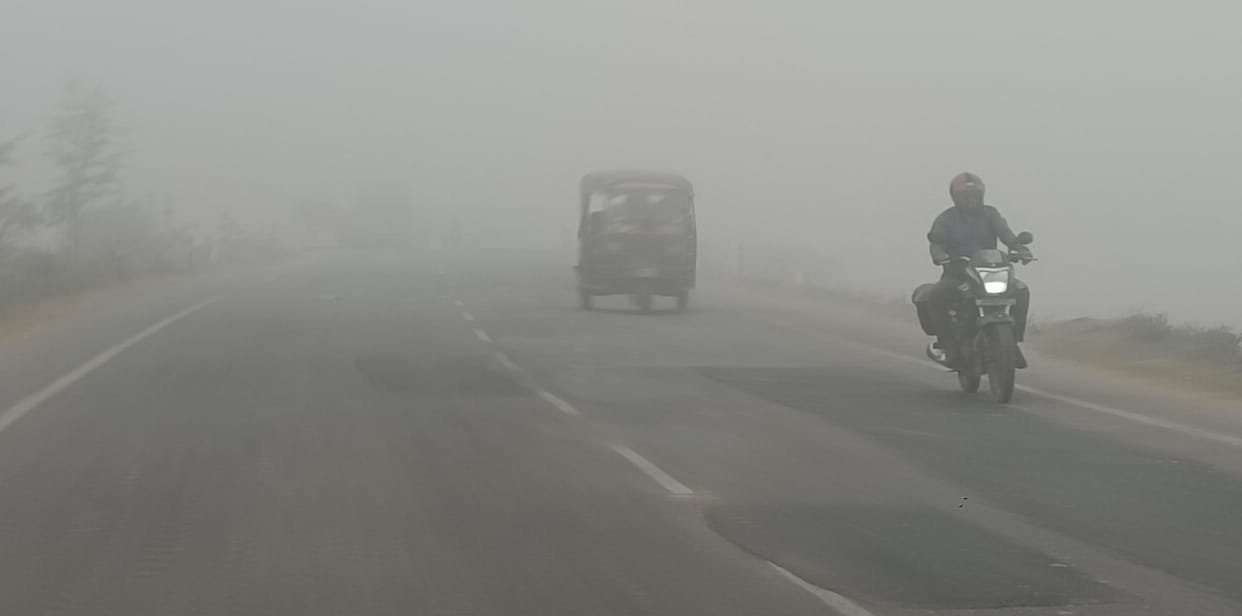 Westerly effect, cold started increasing with fog