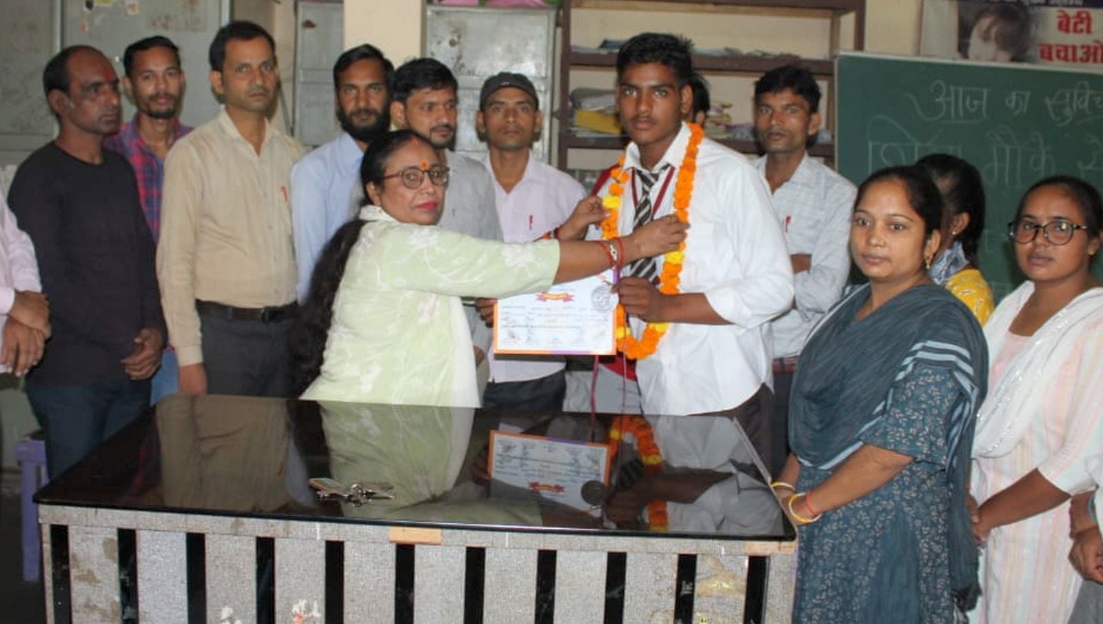 Haricharan Das stood first in the 68th state level boxing competition