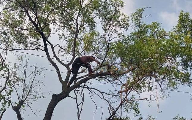 Electricity of 25 localities remained cut off for seven hours.