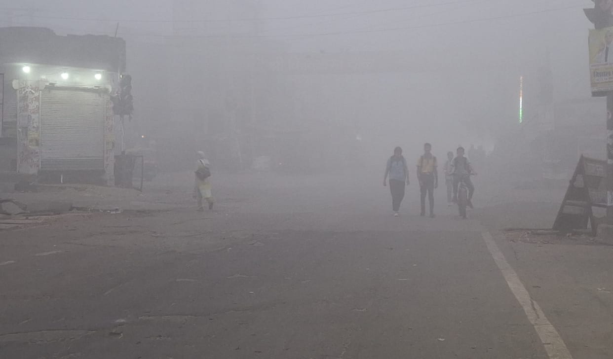 Changed weather: First dense fog of the season, visibility was 50 meters.