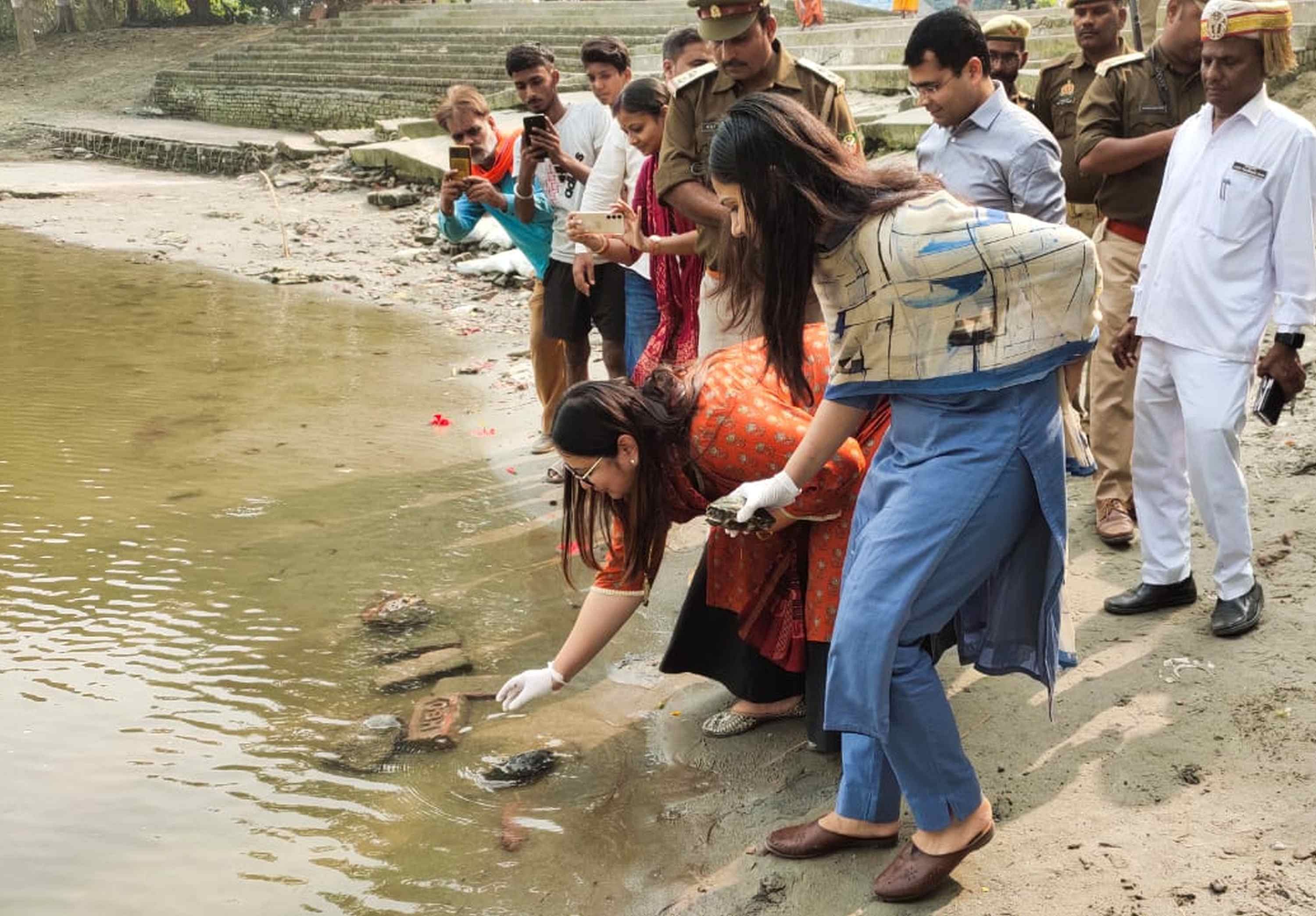 Initiative for turtle conservation as well as river cleanliness