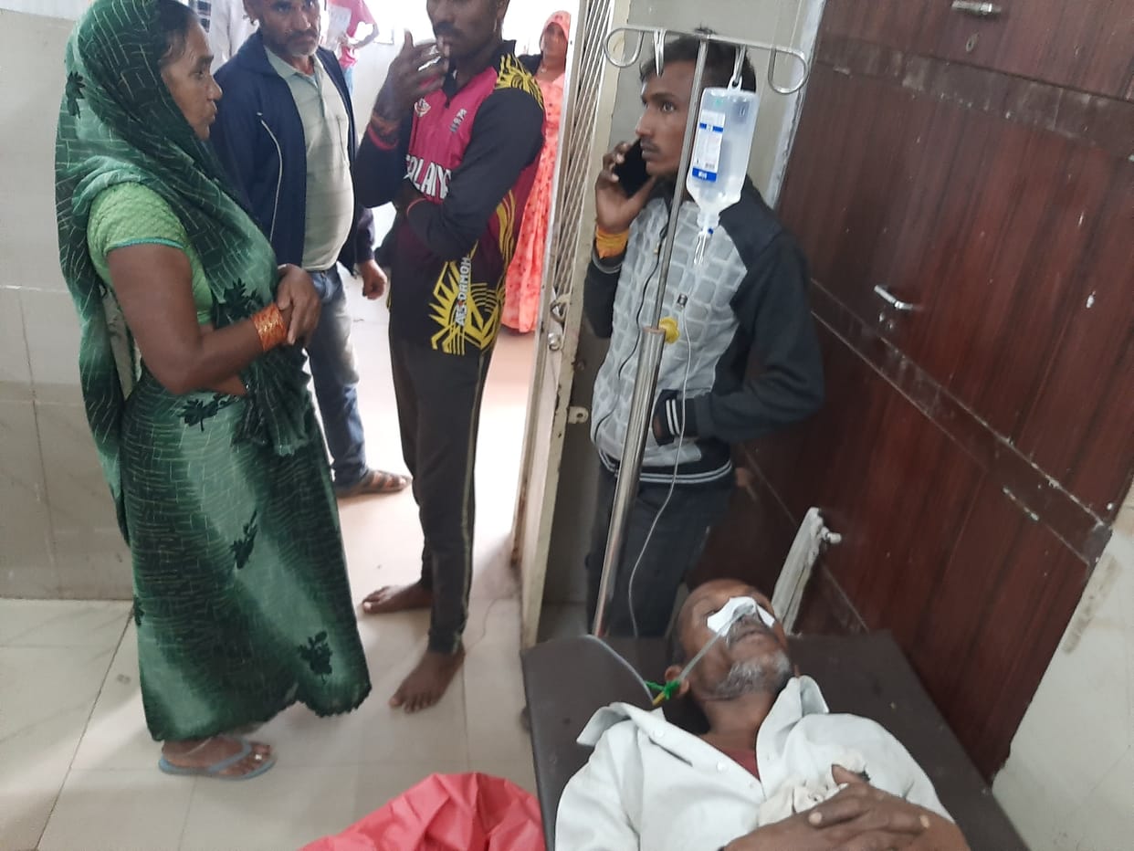 Damoh drought in paddy crop Due to disease, farmer drank pesticide in shock