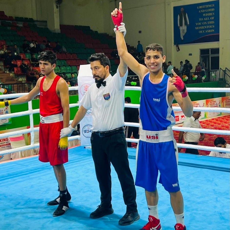 He saw his elder brother and punched him and became a national player