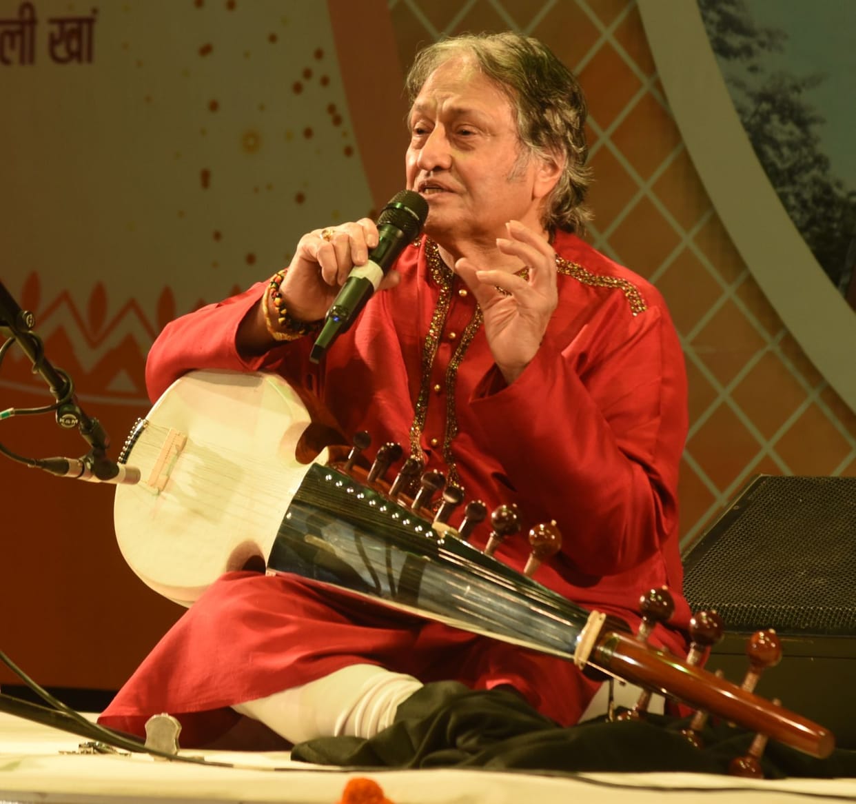 The tune of Indianness emanated from Ustad's sarod