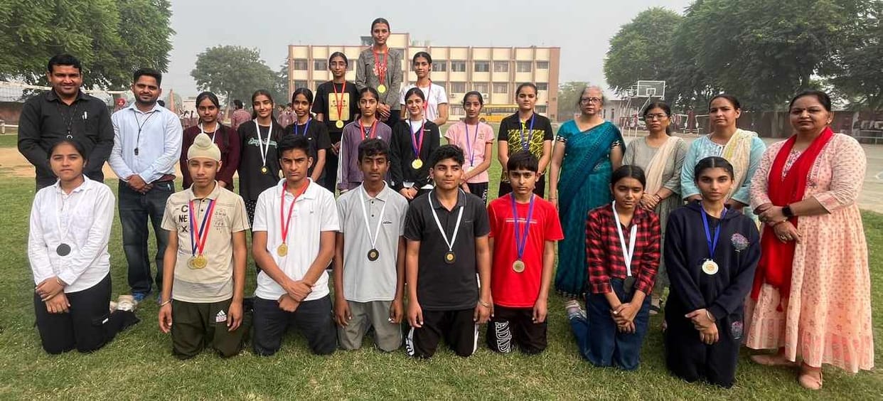 Vikrant jumped the longest and Diksha ran the fastest in 100 meters.