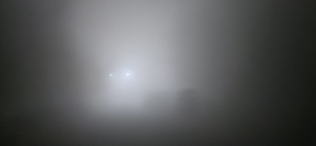 District wrapped in dense fog for three days