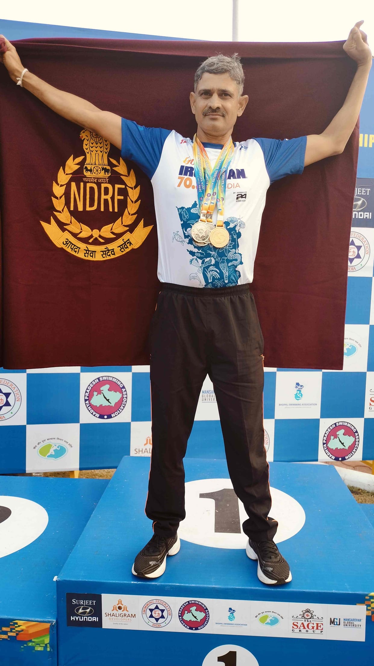 Pradeep Kadian won four medals