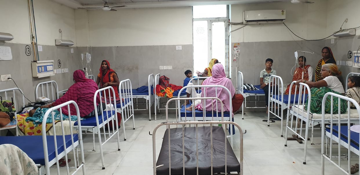 A girl admitted in the children's ward died during treatment